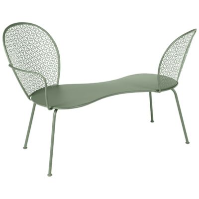 FRM2403938 Fermob Lorette Conversation Bench - Color: Green - sku FRM2403938