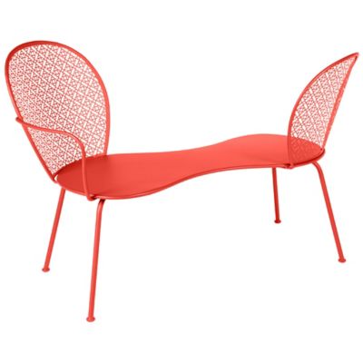 FRM2403939 Fermob Lorette Conversation Bench - Color: Orange  sku FRM2403939