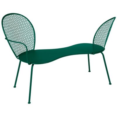 Fermob Lorette Conversation Bench - Color: Green - 571402