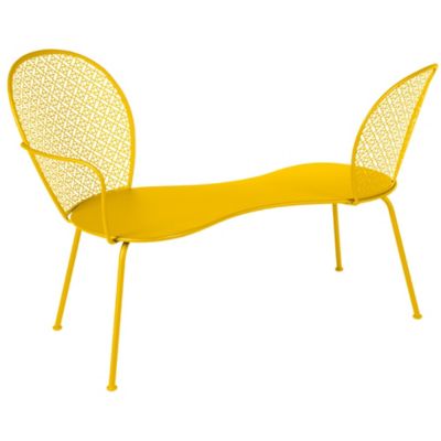 Fermob Lorette Conversation Bench - Color: Yellow - 5714C6