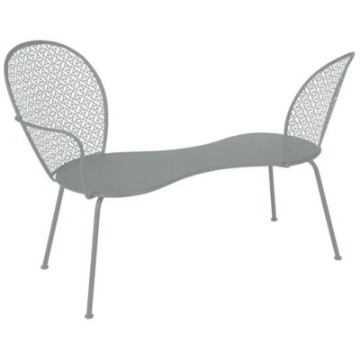 Fermob Lorette Conversation Bench - Color: Grey - 5714C7