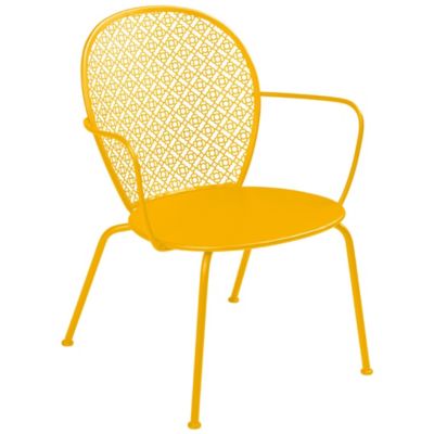 Fermob Lorette Low Armchair - Set of 2 - Color: Yellow - 5713C6