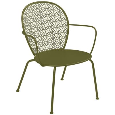 Fermob Lorette Low Armchair - Set of 2 - Color: Green - 5713D3