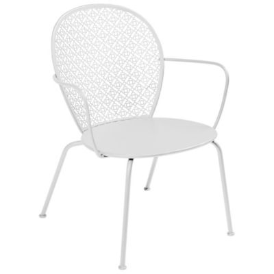 Fermob Lorette Low Armchair - Set of 2 - Color: White - 571301