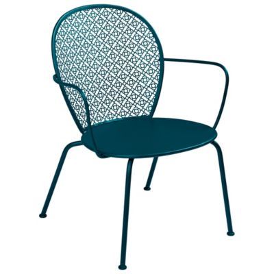 FRM2549404 Fermob Lorette Low Armchair - Set of 2 - Color: Bl sku FRM2549404