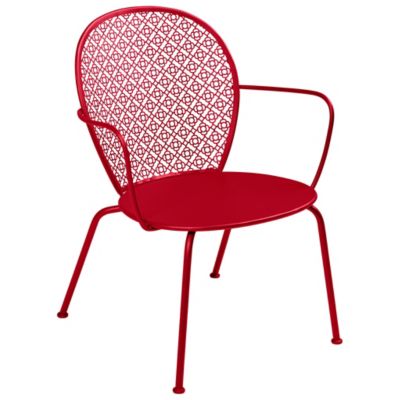 Fermob Lorette Low Armchair - Set of 2 - Color: Red - 571343