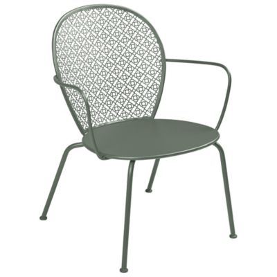 Fermob Lorette Low Armchair - Set of 2 - Color: Grey - 571348