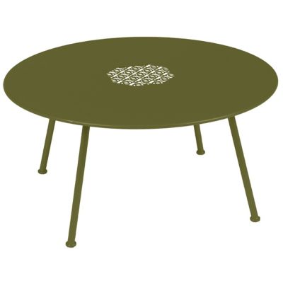 FRM2525770 Fermob Lorette Perforated Round Low Table - Color: sku FRM2525770