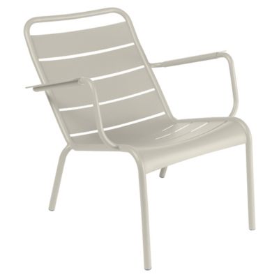 Fermob Luxembourg Steel Low Armchair - Set of 2 - Color: Grey - 4124A5