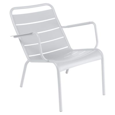 Fermob Luxembourg Steel Low Armchair - Set of 2 - Color: White - 412401