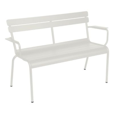 FRM2404091 Fermob Luxembourg Garden Arm Bench - Color: Grey - sku FRM2404091