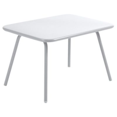 Fermob Luxembourg Rectangular Kid Table - Color: White - 417101