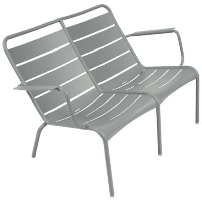 FRM2404908 Fermob Luxembourg Low Armchair Duo - Color: Grey - sku FRM2404908