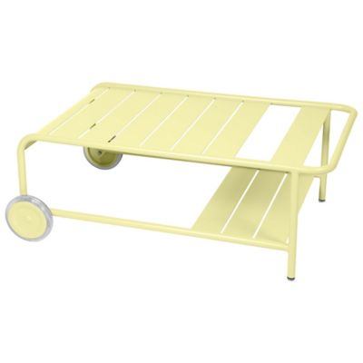 FRM2404922 Fermob Luxembourg Low Table with Casters - Color:  sku FRM2404922