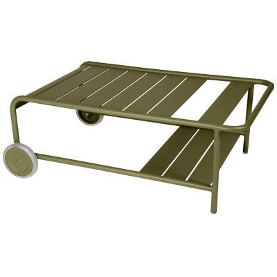 Fermob Luxembourg Low Table with Casters - Color: Green - 4168D3