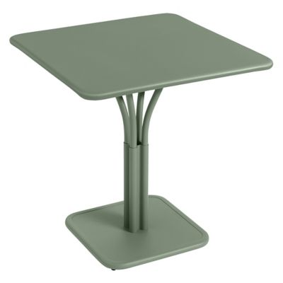 Fermob Luxembourg Square Pedestal Table - Color: Green - Size: Small - 4142