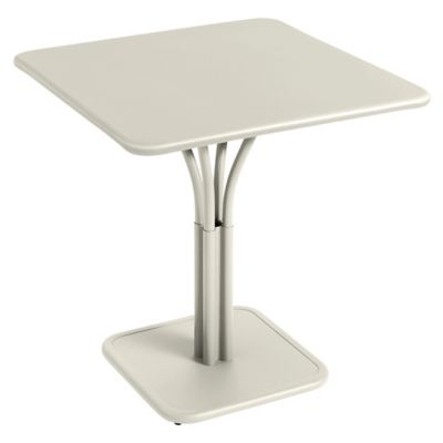 Fermob Luxembourg Square Pedestal Table - Color: Grey - Size: Small - 4142A