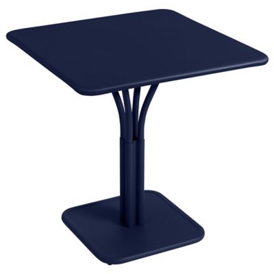 Fermob Luxembourg Square Pedestal Table - Color: Blue - Size: Small - 41429