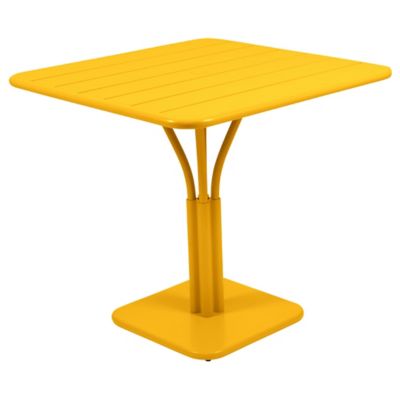 Fermob Luxembourg Square Pedestal Table - Color: Yellow - Size: Medium - 41