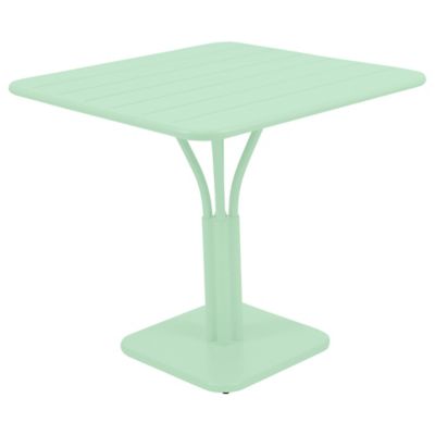 Fermob Luxembourg Square Pedestal Table - Color: Green - Size: Medium - 413