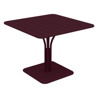 Fermob Luxembourg Square Pedestal Table - Color: Red - Size: Large - 4139B9