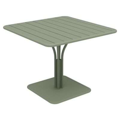 Fermob Luxembourg Square Pedestal Table - Color: Green - Size: Large - 4139