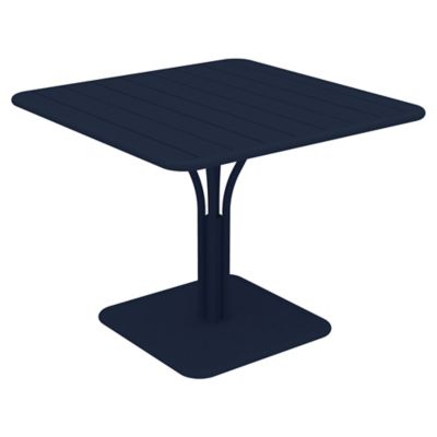 Fermob Luxembourg Square Pedestal Table - Color: Blue - Size: Large - 41399