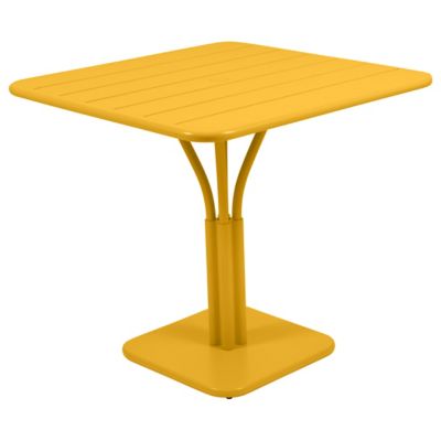 Fermob Luxembourg Square Pedestal Table - Color: Yellow - Size: Large - 413