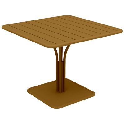 Fermob Luxembourg Square Pedestal Table - Color: Brown - Size: Large - 4139