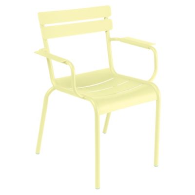 Fermob Luxembourg Steel Armchair - Set of 2 - Color: Yellow - 4122A6