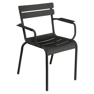 Fermob Luxembourg Steel Armchair - Set of 2 - Color: Black - 412242