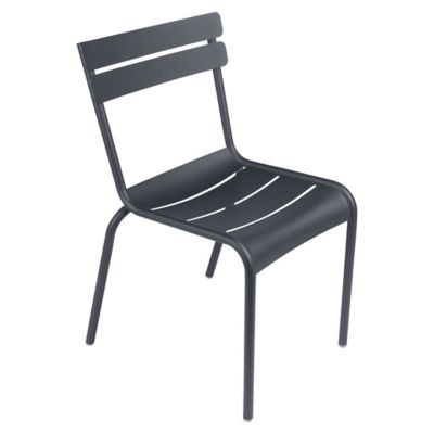 Fermob Luxembourg Steel Side Chair - Set of 2 - Color: Black - 412147