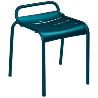 Fermob Luxembourg Stool - Set of 4 - Color: Blue - 4111214