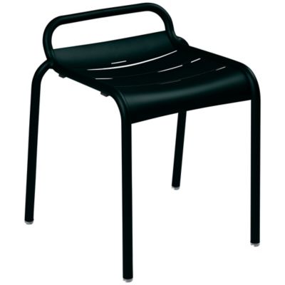 FRM2434250 Fermob Luxembourg Stool - Set of 4 - Color: Black  sku FRM2434250