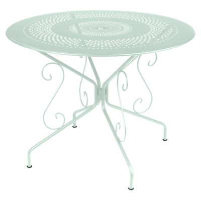 Fermob Montmarte Perforated Round Table - Color: Green - Size: Small - 0630