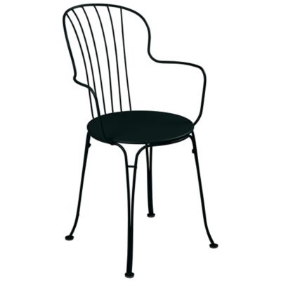 Fermob Opera+ Armchair - Set of 2 - Color: Black - 091242