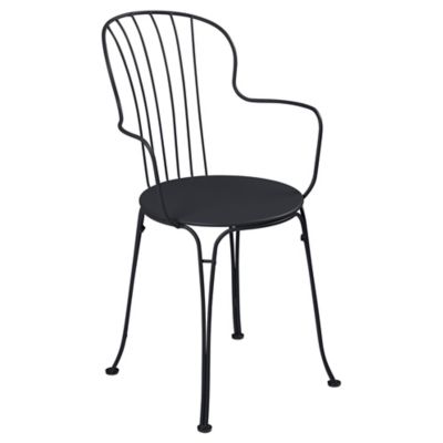 Fermob Opera+ Armchair - Set of 2 - Color: Black - 091247