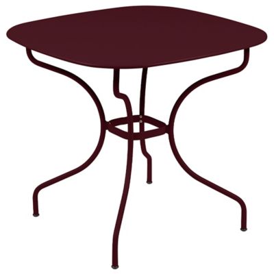 Fermob Opera+ Carronde Square Table - Color: Red - 0946B9