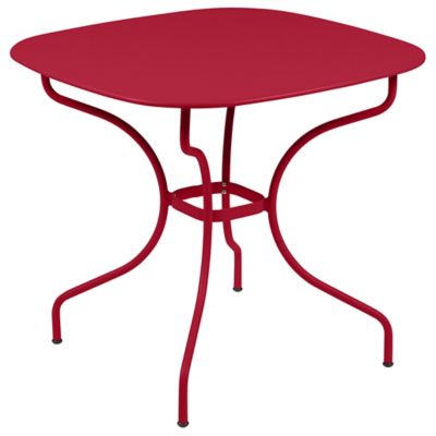 Fermob Opera+ Carronde Square Table - Color: Red - 094643