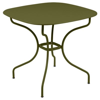 Fermob Opera+ Carronde Square Table - Color: Green - 0946D3