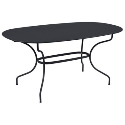 Fermob Opera+ Oval Dining Table - Color: Black - 094747