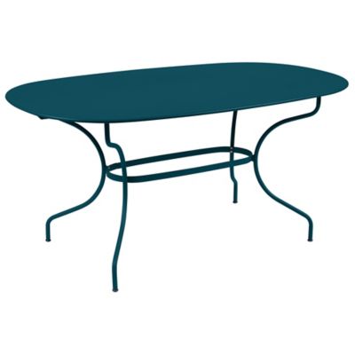 FRM2405399 Fermob Opera+ Oval Dining Table - Color: Blue - 09 sku FRM2405399