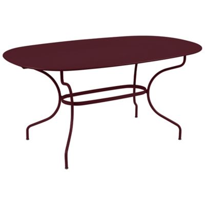 FRM2405401 Fermob Opera+ Oval Dining Table - Color: Red - 094 sku FRM2405401