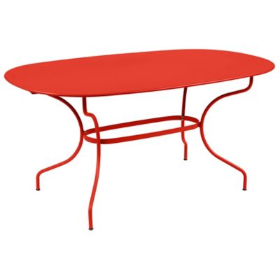 Fermob Opera+ Oval Dining Table - Color: Orange - 094745