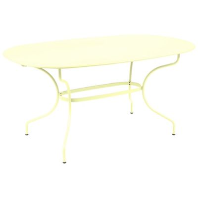 Fermob Opera+ Oval Dining Table - Color: Yellow - 0947A6