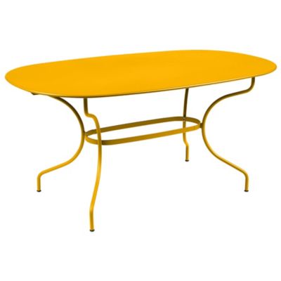 Fermob Opera+ Oval Dining Table - Color: Yellow - 0947C6