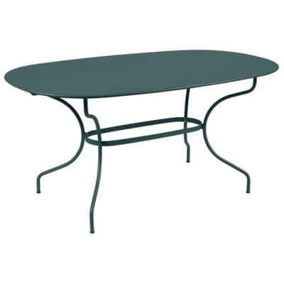 Fermob Opera+ Oval Dining Table - Color: Grey - 094726