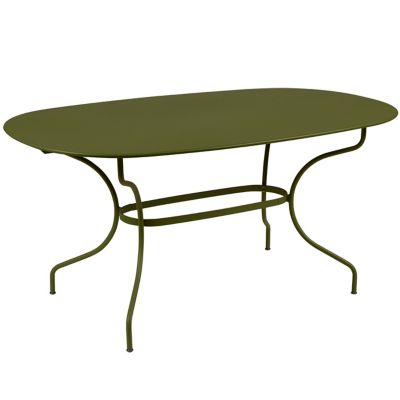 FRM2527742 Fermob Opera+ Oval Dining Table - Color: Green - 0 sku FRM2527742