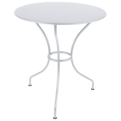 Fermob Opera+ Round Table - Color: White - Size: Small - 094901