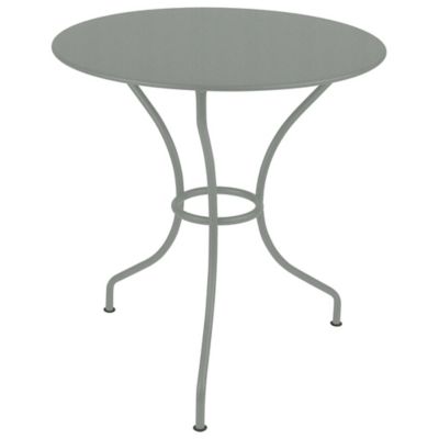 Fermob Opera+ Round Table - Color: Grey - Size: Small - 0949C7